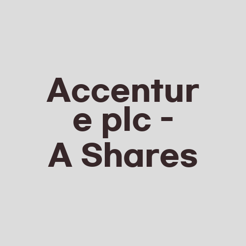 Accenture plc – A Shares
